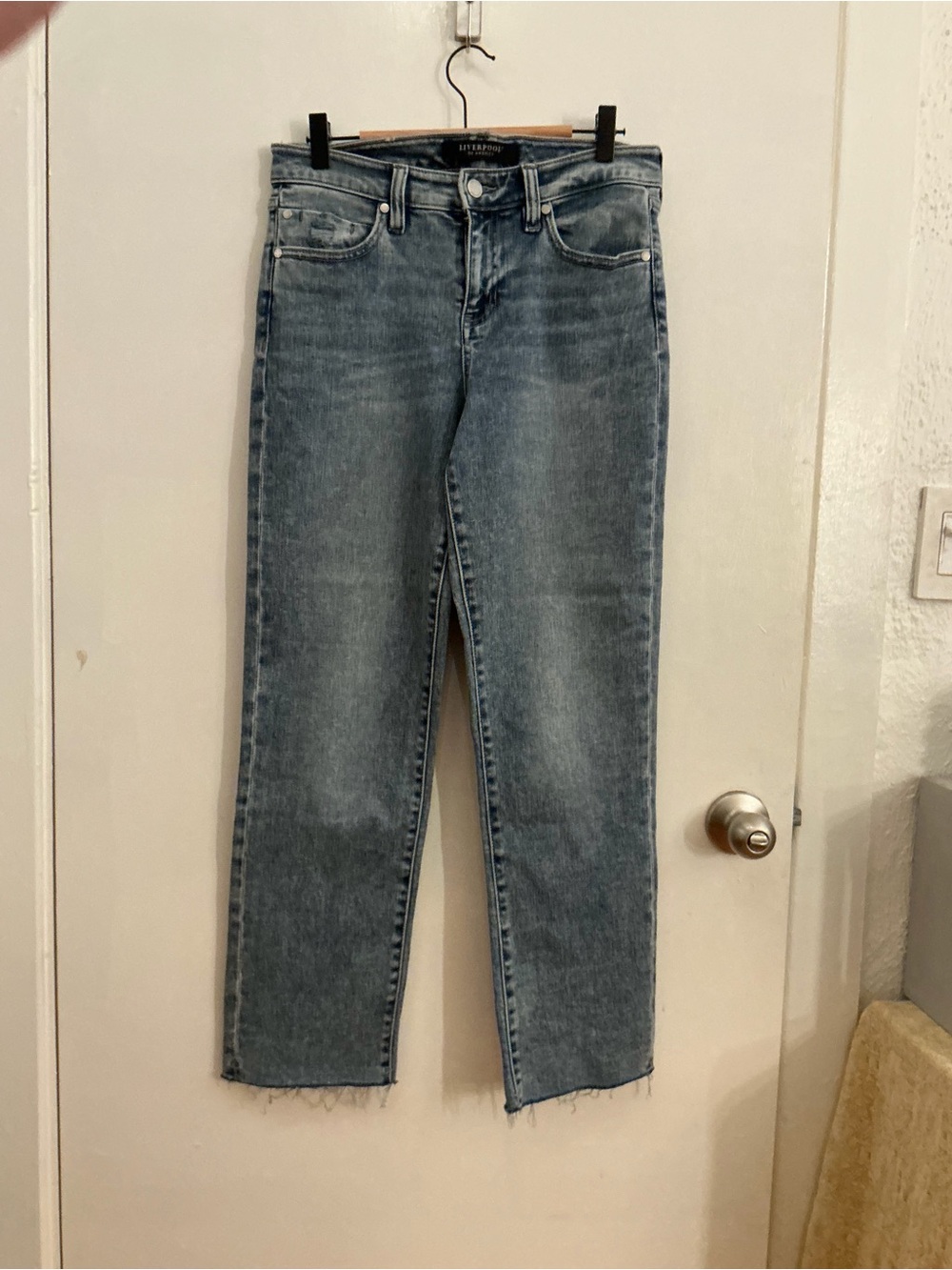 Liverpool Straight Leg Jeans in Light Blue Wash